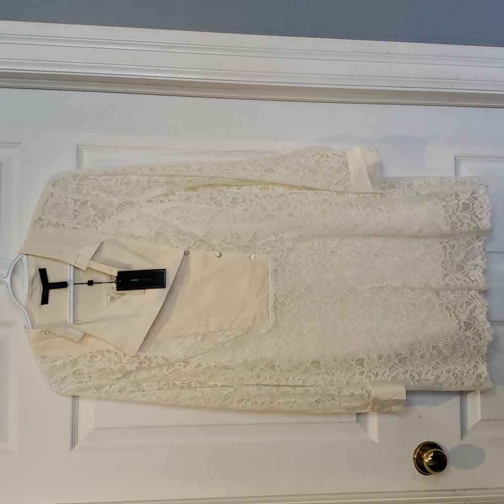 BCBG White Lace Dress